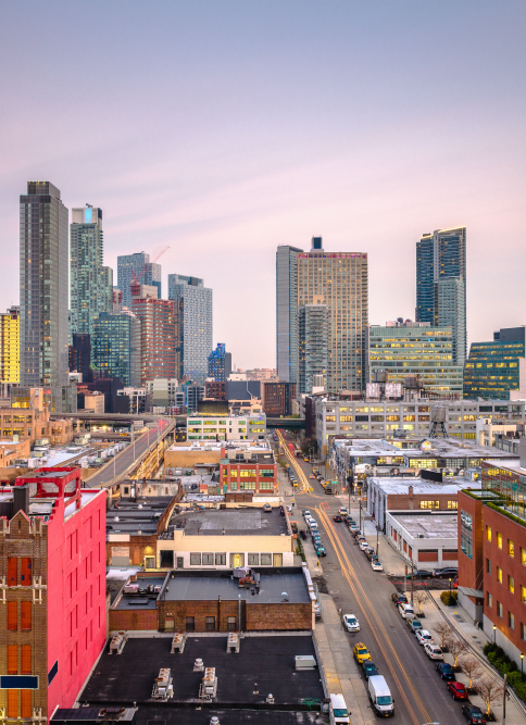 Aerial view of Long Island City