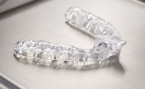 Clear nightguard for bruxism